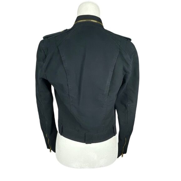 Juicy Couture Cotton Moto Jacket Black M - Picture 5 of 11